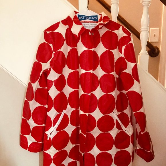 Marimekko Jackets & Blazers - Marimekko Polka Dot Adorable Raincoat